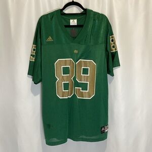 1059. Men’s Notre Dame Fighting Irish #89 Green Jersey GUC XL